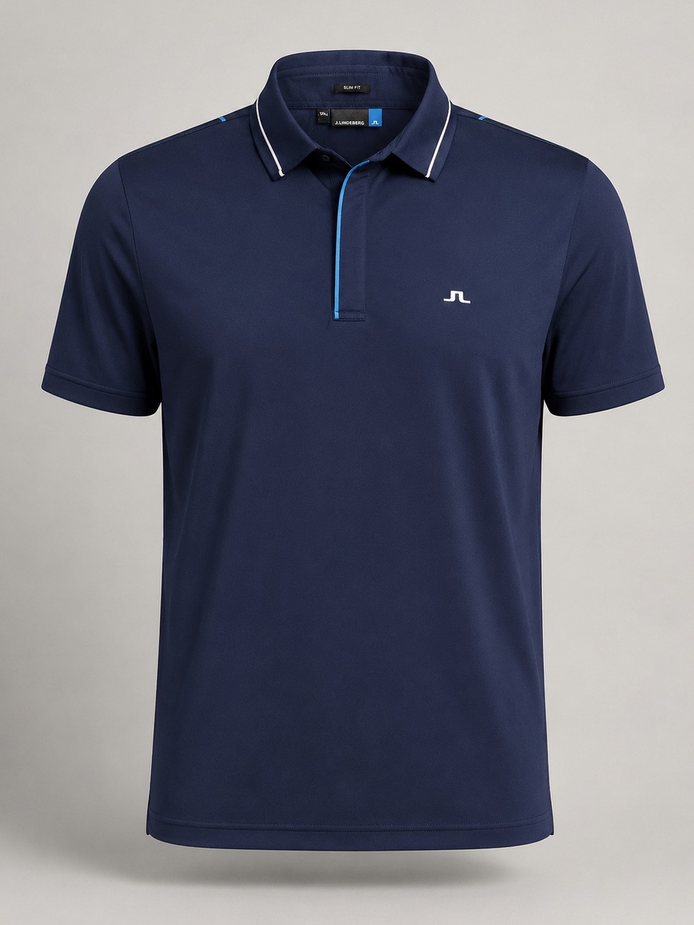 J.Lindeberg Navy Blue Slim Fit Golf Polo Shirt XXL Performance Stretch